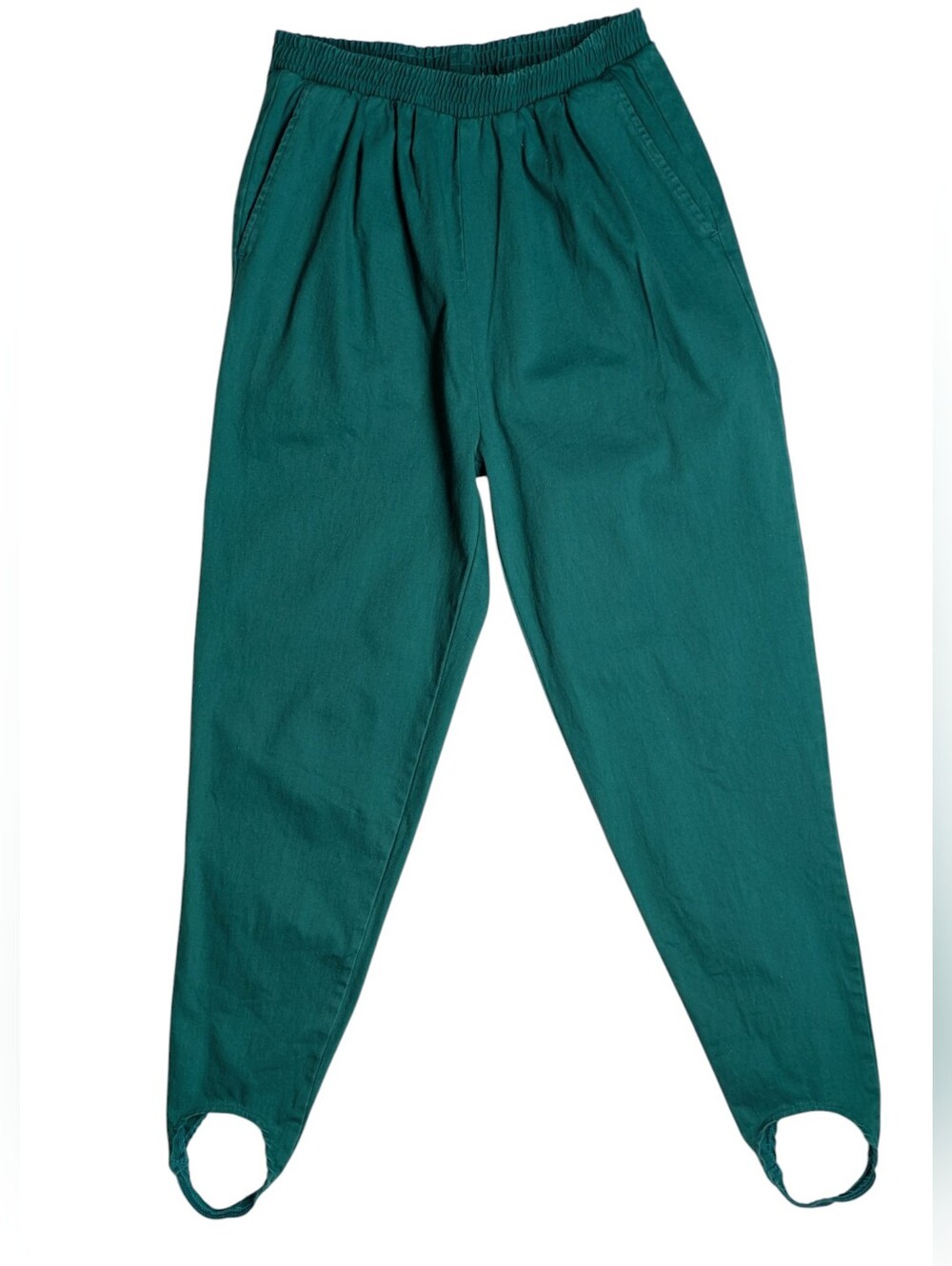 90s SFO High-Rise Teal Straight-Leg Stirrup Pants Size PL